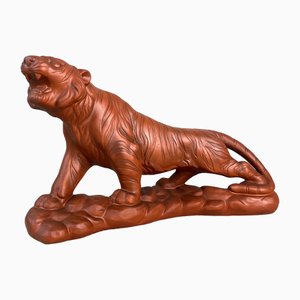 Vintage Ceramic Tiger from Iwata Seito, Japan, 1970s