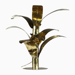 Palm Tree Table Lamp in Brass from Bottega Gadda, Italy, 1960s