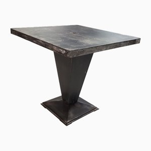 Industrial Kub Side Table attributed to Xavier Pauchard for Tolix, 1950s