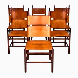 Kentucky Dining Chairs by Carlo Scarpa for Bernini, 1977, Set of 6