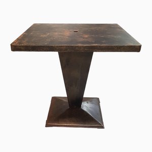 Industrial Kub Side Table attributed to Xavier Pauchard for Tolix, 1940s