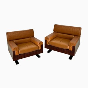 Large Armchairs, 1970s, Set of 2