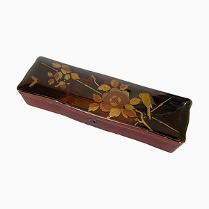 Meiji Red Japanese Lacquered Box,1880s