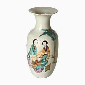 Chinese Vase in Porcelain, China, 1920s