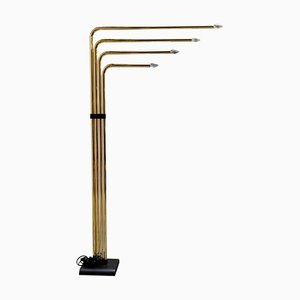 Brass Articulated Floor Lamp attributed to Goffredo Reggiani for Reggiani, Italy, 1970s