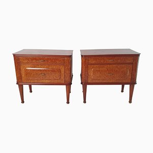 Tables de Chevet Mid-Century, Italie, 1950s, Set de 2