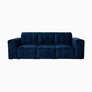 Bloom Velvet Sofa in Blue from Iconx Switzerland