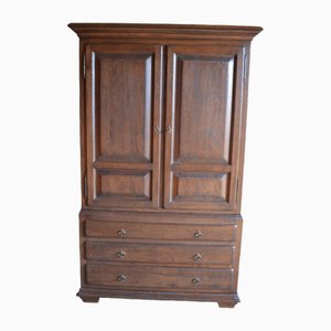 Antique Brown Oak Cabinet