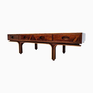 Mid-Century Wooden Coffee Table by Gianfranco Frattini for Bernini, Italy, 1960s