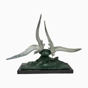 French Bronze Sculpture by Rene Papa, 1930s