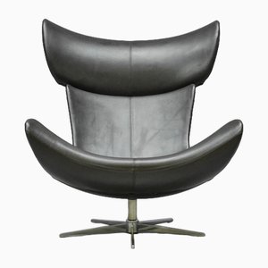 Imola Armchair in Black Leather