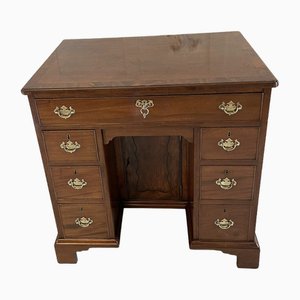 Antique George III Mahogany Knee Hole Desk, 1780s