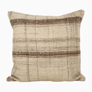 Fodera per cuscino Kilim quadrato a righe turche