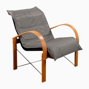 Leather Armchair by Tord Björklund for Ikea, 1980s