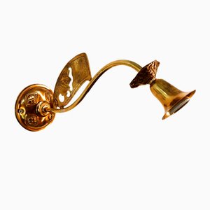 Brass Arm Wall Light with Decorations