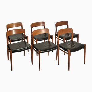 Vintage Chairs by Niels Otto Møller, 1960s, Set of 6