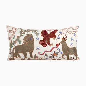 Long Animal Pictorial Lion Cushion Cover