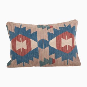 Anatolian Geometric Kilim Rug Cushion Cover