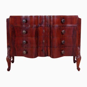 Chest of Drawers with Carved Legs, 1940s