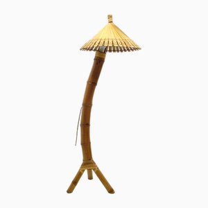 Floor Lamp in Bamboo, 1950s