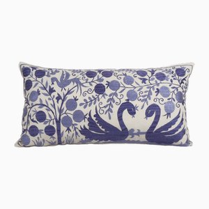 Housse de Coussin Literie Bleue Suzani