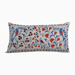 Housse de Coussin Suzani avec Motifs d'Oiseaux