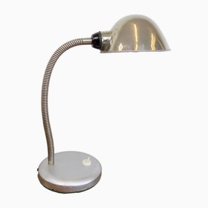 Lámpara de mesa de taller con cuello de cisne, años 50