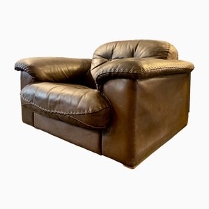 Mid-Century Leather Ds 101 Club Chair from de Sede, 1970s