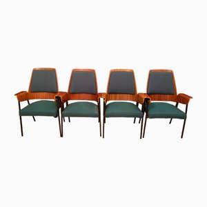 Club Chairs in the style of Hanno Von Gustedt, 1960s, Set of 4