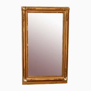 Specchio grande in parquet dorato
