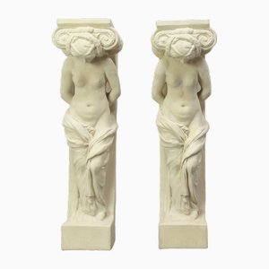 Belgian Art Deco Caryatids by Artus Guerin, Set of 2