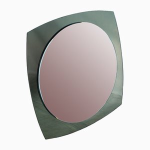 Large Postmodern Smoked Wall Mirror, 1970s