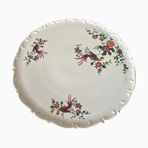 Porcelain Dish with Birds and Flowers Decor from Royal Tettau, Bavaria, Germany