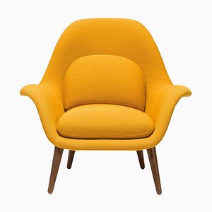 Swoon Lounge Chair in Yellow Fabric by Space Copenhagen, 2001