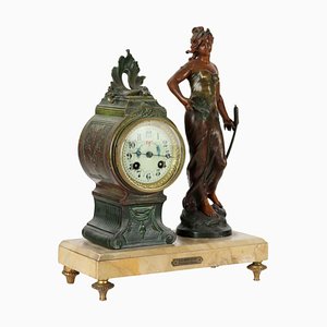 French Countertop Clock in Marble