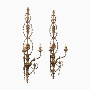 Neoclassical-Style Wall Lights, Set of 2
