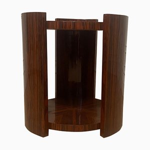 Art Deco Säulentisch aus Mahagoni