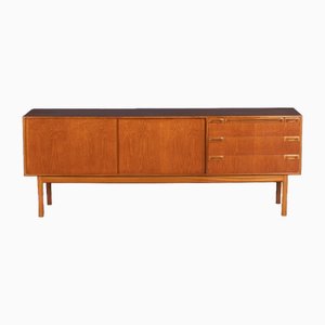 Long McIntosh Teak Sideboard with Bar by Tom Robertson, 1960s