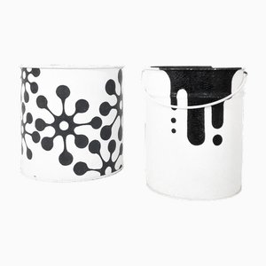 Storage Barrels in Metal, 2011, Set of 2