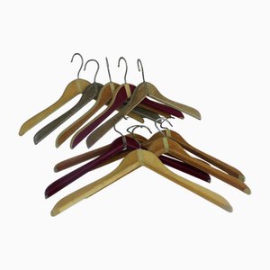 Vintage Velvet Hangers, 1960s, Set of 10