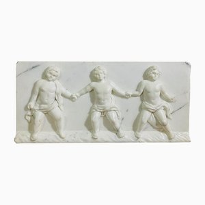 Allegory of Friendship in Marble Bas-Relief, 1700s
