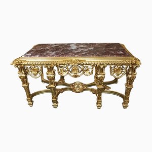 Louis XV French Gilt Console Table