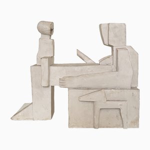 Cubist Plaster Sculpture, 1960s