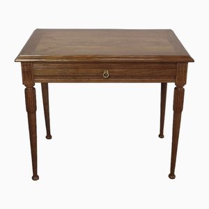 Louis XVI Style Solid Oak Desk, 1900s