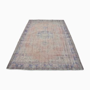 Vintage Distressed Accent Oushak Area Rug