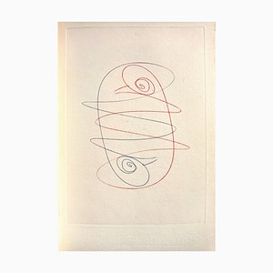 Max Ernst, Composición abstracta, Litografía, 1962