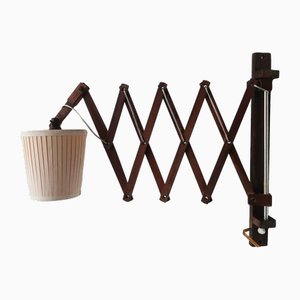 Applique Murale Ciseaux Scandinave en Bois, 1960s