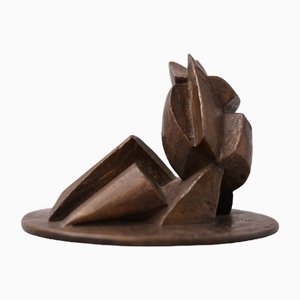 Abstrakte Bronze von Manfred Seel-Wissel, 1983