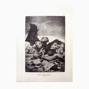 Aguafuerte, Francisco de Goya, Los Caprichos: Se Repulen, Ils se pomponnent
