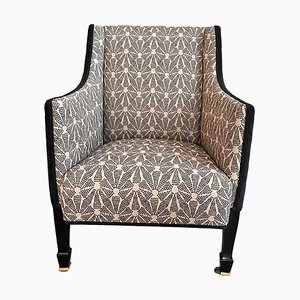Vintage Armchair in Wood & Fabric, 1940s